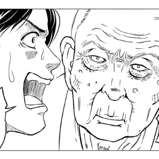 仕事が入ったので送り火に参加せず帰ろうとすると、助手席からすごい目ヂカラで見てくるじいちゃんの霊が…。 三ノ輪ブン子(@minowabunko)