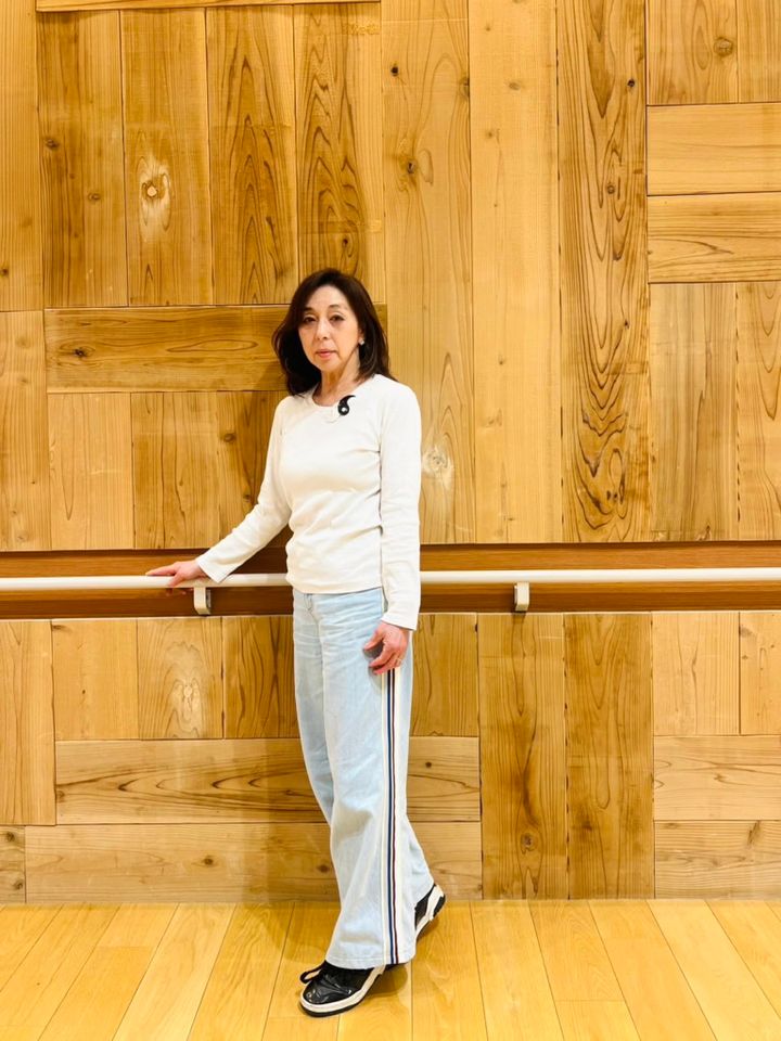 無印良品「なめらかリブ編みクルーネック長袖Ｔシャツ」