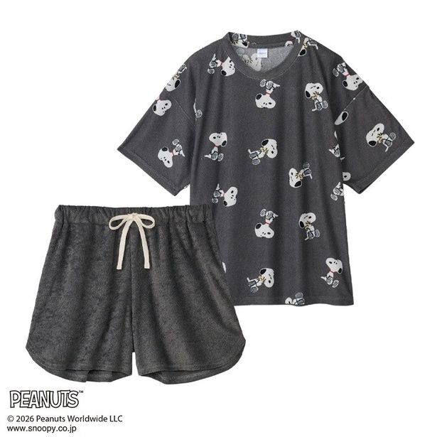 「レディース パイルルームウェア(ダークグレー)」(2530円)