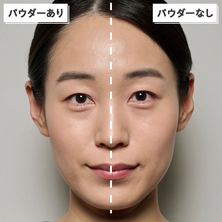 SUQQU オイル リッチ グロウ ルース パウダー e ＜パフ付＞ 01 塗った直後