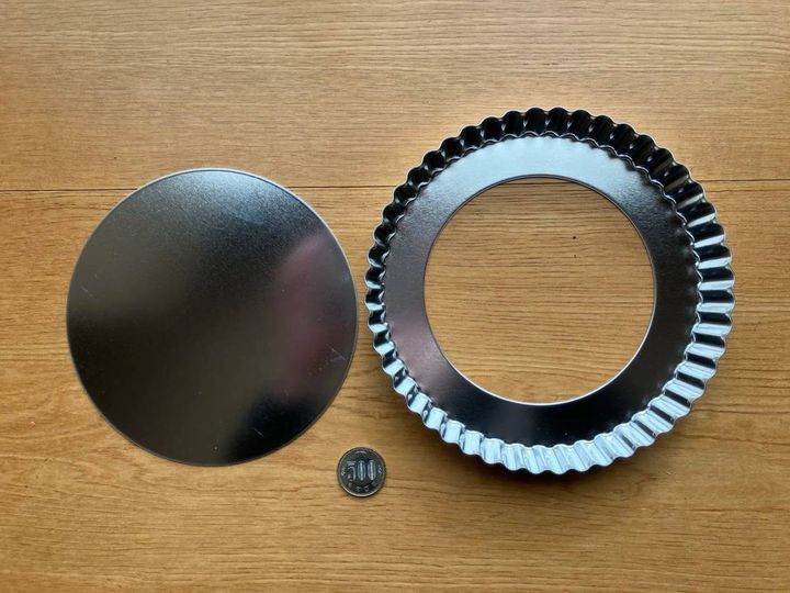 DAISO(ダイソー)：タルト焼型(底取タイプ)18cm