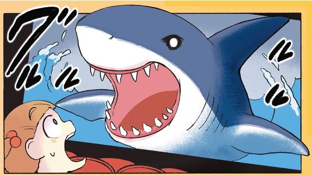 サメ映画を鑑賞 （C）ペンギンボックス／KADOKAWA