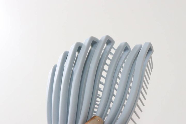 頭皮にフィットするヘアブラシ 構造