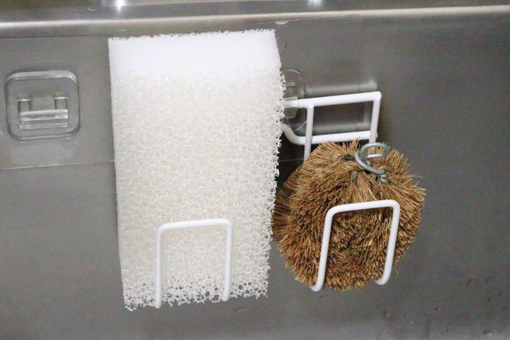 ダブルスポンジホルダー（シール付） 使用例