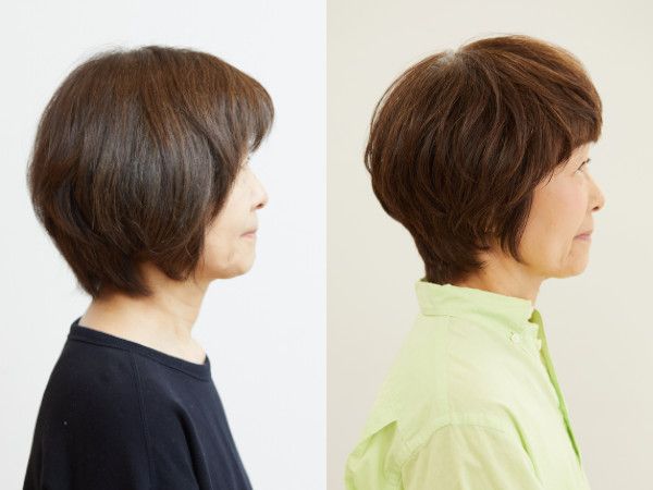 イメチェンビフォーアフター（サイド）：土屋文子さん（64歳）