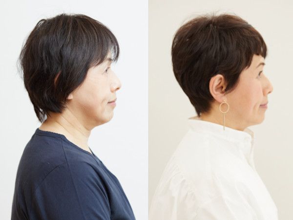 イメチェンビフォーアフター（サイド）：佐々木恵子さん（61歳）