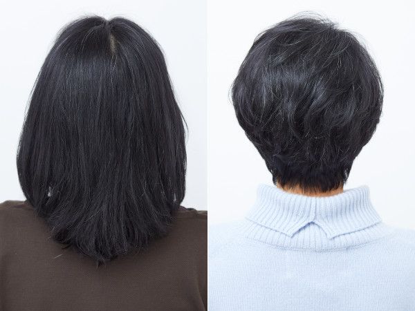 イメチェンビフォーアフター（バック）：井手真理子さん（60歳）