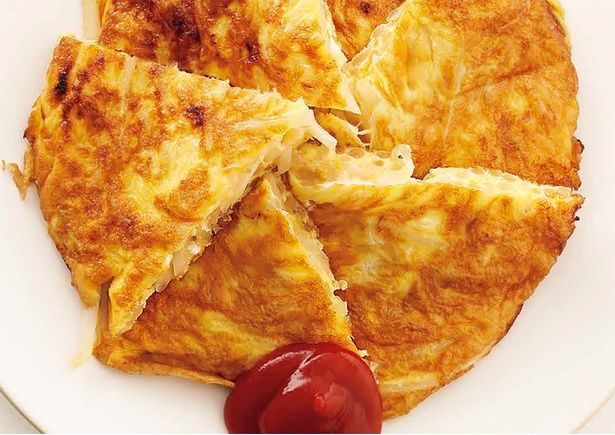 スペイン風もやしオムレツ（料理・外処佳絵、撮影・木村 拓） （C）レタスクラブ編集部