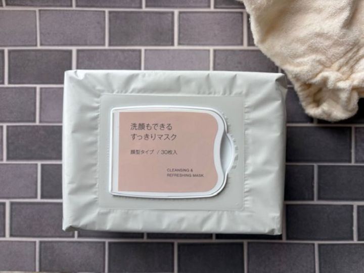 洗顔もできるすっきりマスク 291ml／30枚入 ￥1,290／無印良品