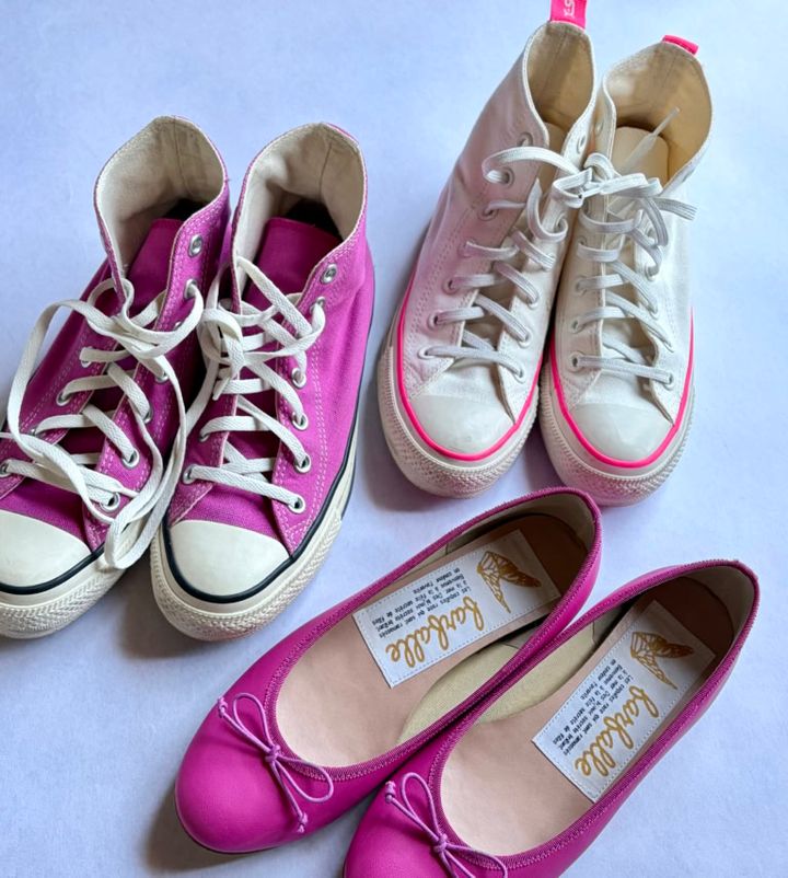 26年3月YUMIKOさんブログ_ピンクシューズでさりげなく春を取り入れて