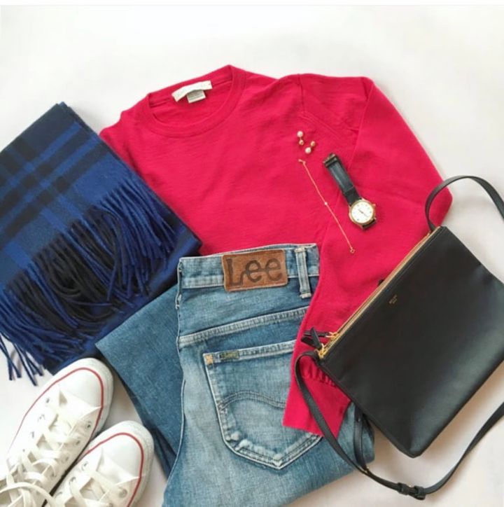 26年3月YUMIKOさんブログ_ジョンスメドレーニットの春コーデアイテム