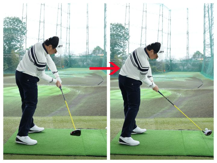 「グリップエンドをヘソに向ける」と狙った方向に打てる！人気コーチが解説