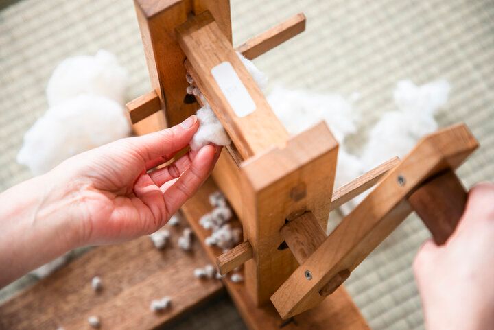 愛知・蒲郡の「竹島クラフトセンター」で手織り体験♪ふんわりやさしい綿の手ざわりに心和むひととき