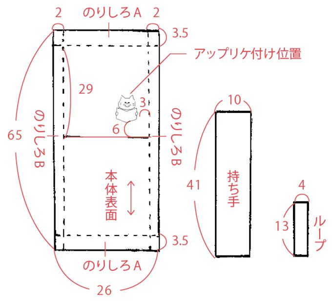 ノラネコぐんだんの型紙付き！シューズバッグを手づくりしよう♪【無料ダウンロードできます】の画像4