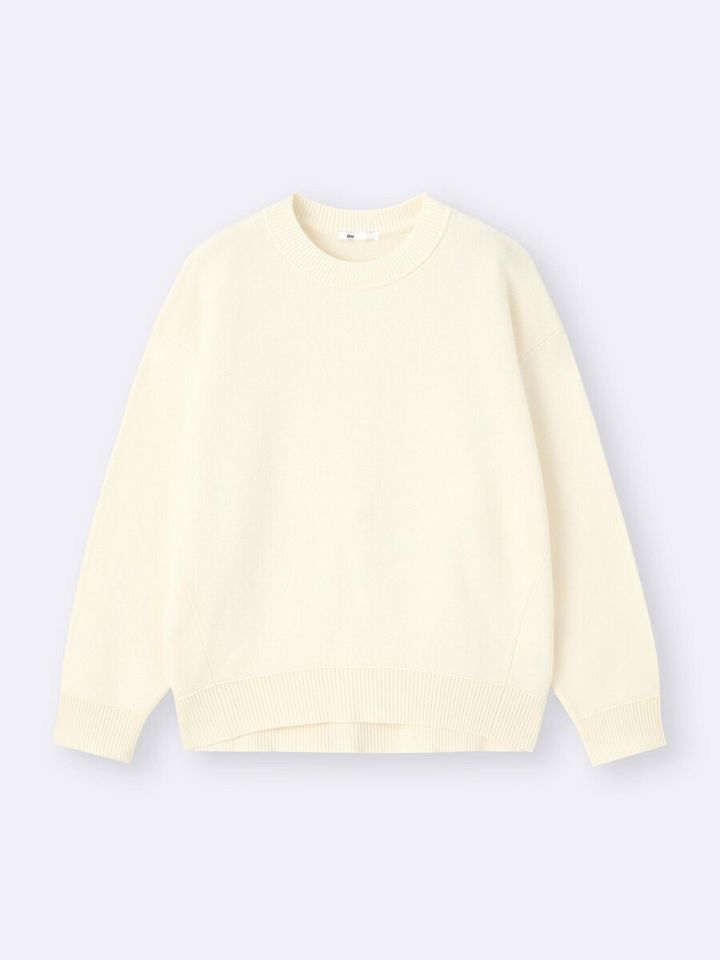 スウェットライクニットオーバーサイズプルオーバー／30 NATURAL