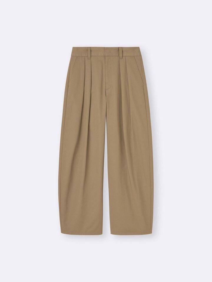 チノタックバレルパンツQ／32 BEIGE