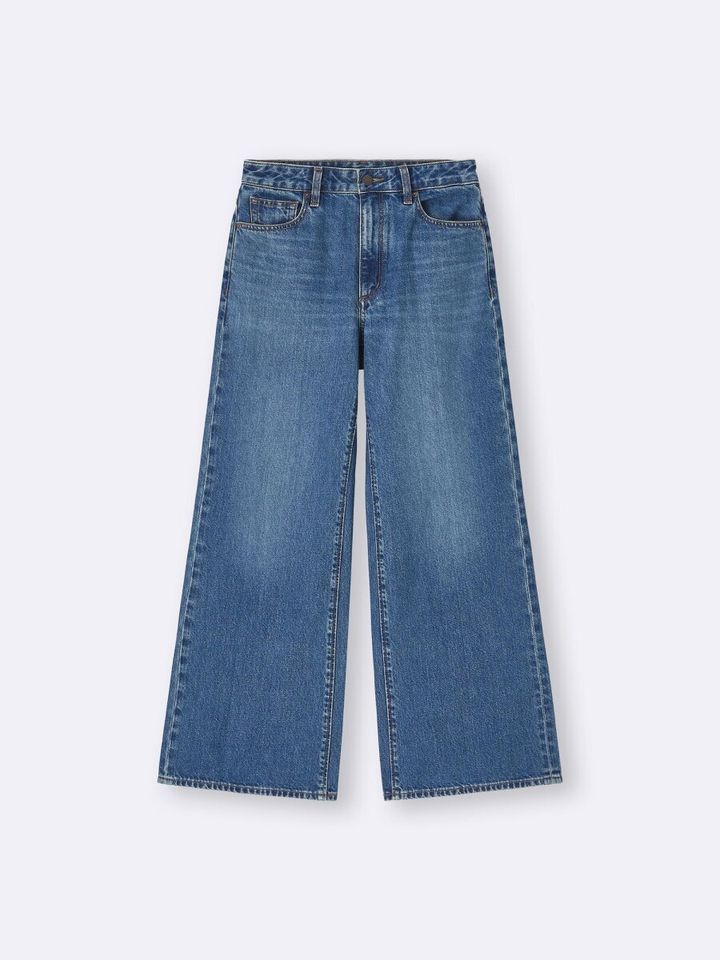 バギーフレアジーンズ／65 BLUE
