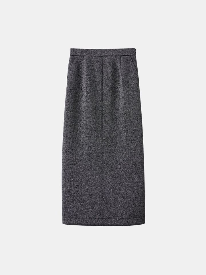 PLSTのラメジャージーナロースカート