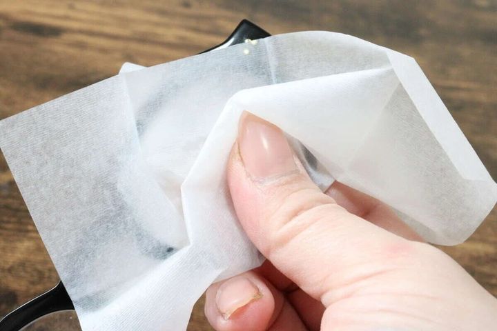 ダイソー メガネクリーナー（16包） 使用例