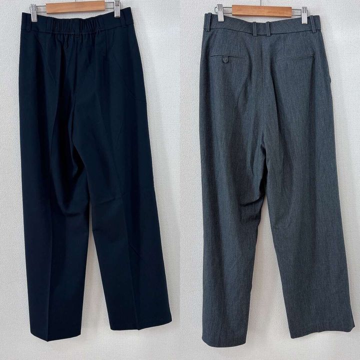 ユニクロGUタックワイドパンツ比較 背面