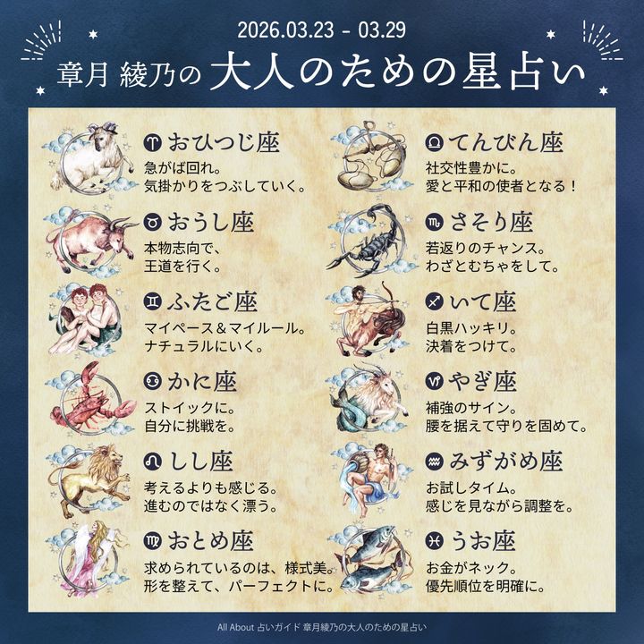 章月綾乃からあなたへ送る今週のメッセージ