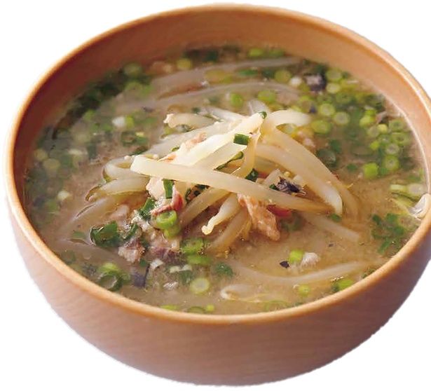 もやしとさばのみそ汁（料理・下条美緒、撮影・澤木央子） （C）レタスクラブ編集部