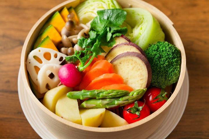 蒸し野菜 温野菜のサラダ せいろ蒸し