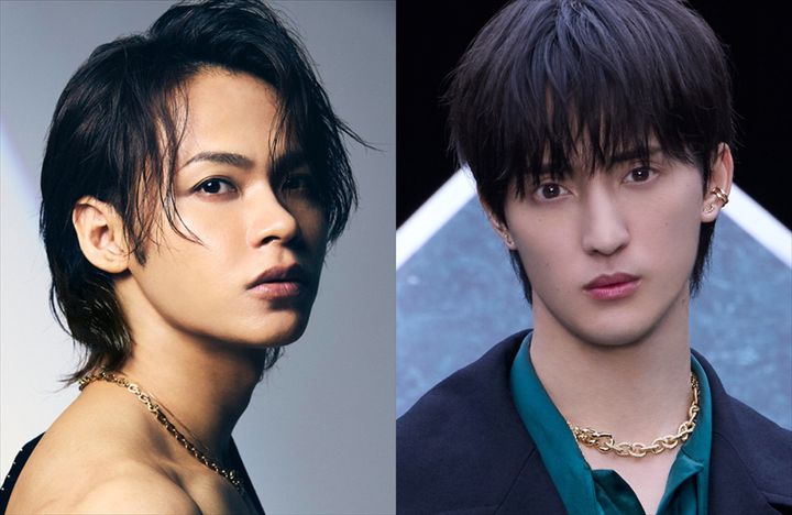 EX THEATER ARIAKE OPENING LINEUP『ノッキンオン・ロックドドア THE STAGE』ダブル主演（左から）上田竜也、Travis Japan川島如恵留 width=