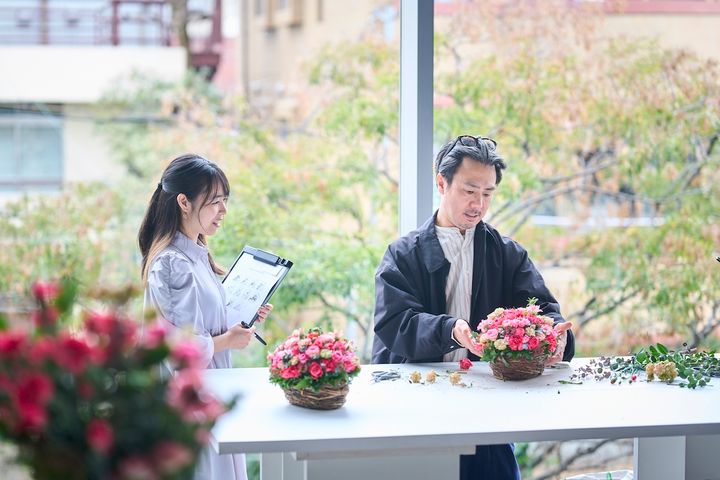 デモンストレーションが進むに連れ、笑顔が見えてきた中條さん