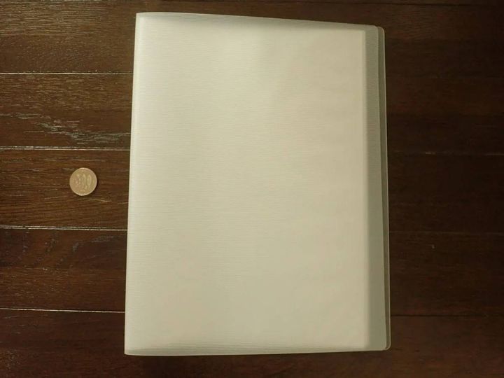 DAISO(ダイソー)：A4 クリアブック 30ポケット(半透明)