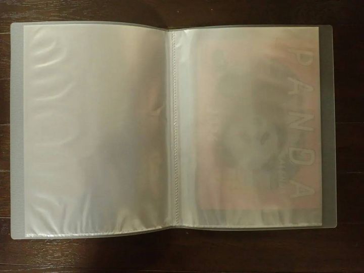 DAISO(ダイソー)：A4 クリアブック 30ポケット(半透明)