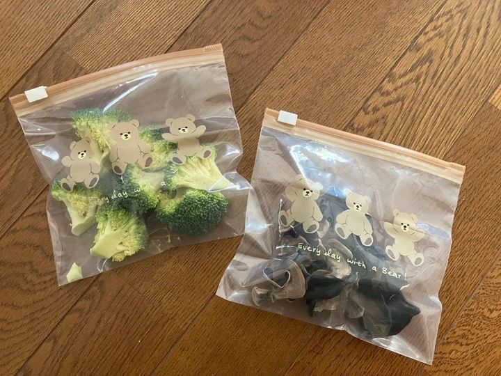 Seria(セリア)：くまのフリーザーバッグ Sサイズ 13枚