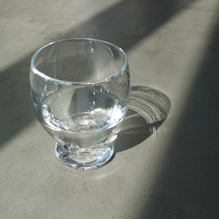 稲葉友子さんのビールグラス