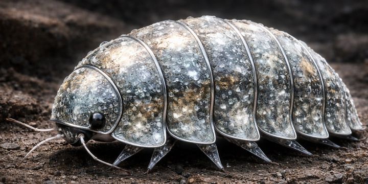 ダンゴムシは食べた鉱物を分子レベルで作り変えて装甲にしていた