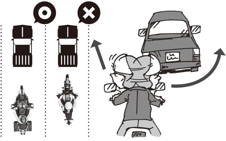 【追突回避】信号待ちは「左寄せ」が鉄則！バイクの命を守る停車時の3つのポイント