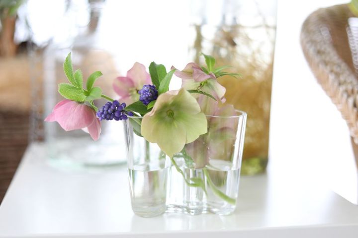 クリスマスローズのアレンジ