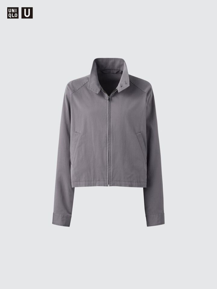 ユニクロユーのコットンブレンドショートブルゾン