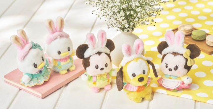 「うるぽちゃちゃん」からパステルカラーで春の雰囲気いっぱいのぬいぐるみが登場