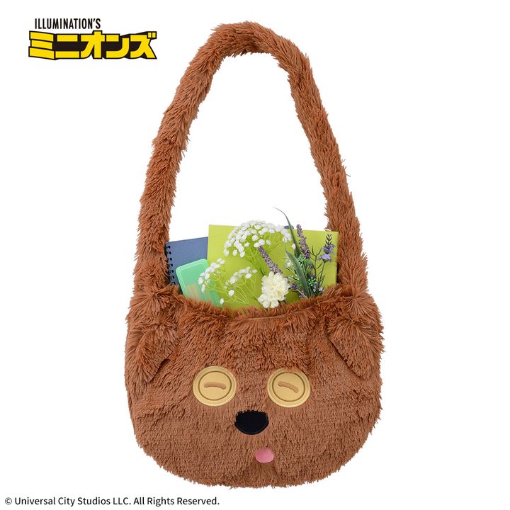ミニオン プラチナムザッカもふもふバッグ“ボブ&ティム”（使用イメージ）