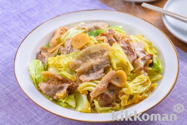 豚バラキャベツのしぼ生炒め
