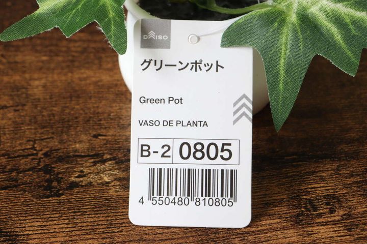 ダイソー グリーンポット JAN