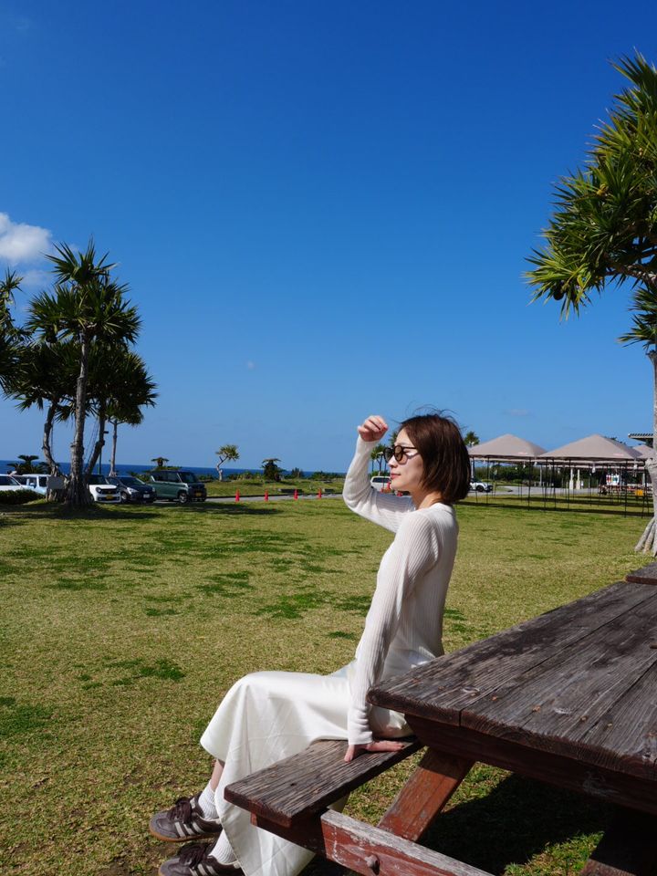 沖縄Gala青い海芝生エリアは子どもが走り回れて気分転換に