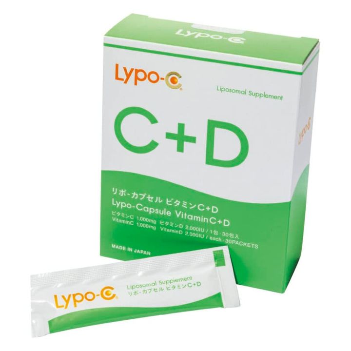 美容と健康に欠かせないビタミンC、現代人に不足しがちなビタミンDを一度に効率よく補える。高い吸収性も魅力。30包 ￥8,964（スピック）