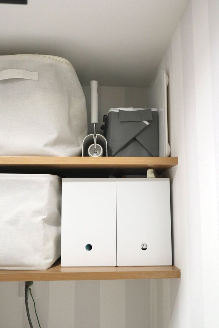 無印良品 ファイルボックスをランドリールーム収納に活用