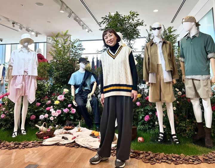 ユニクロの春夏展示会で着用したユニクロジーンズ