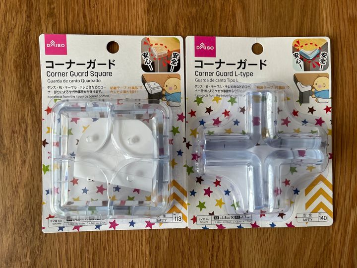 【100均】ぶつかり防止クッションを買ってみた！ダイソー・セリア・キャン★ドゥを比較