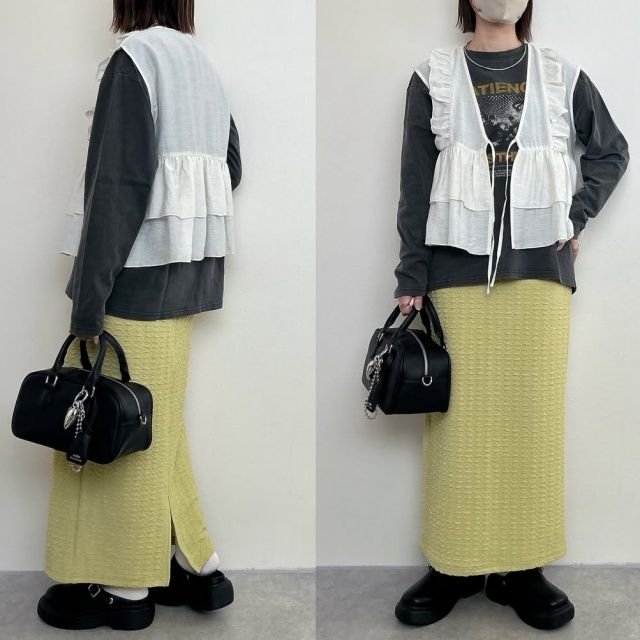 しまむら「TPUポコポコナロースカート」