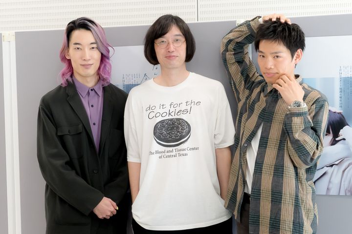 『冬のなんかさ、春のなんかね』トークイベントに登場した（左から）大島育宙、今泉力哉監督、かが屋・加賀翔 クランクイン！ width=