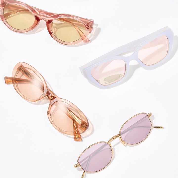 【暖色系】薄いカラーレンズのサングラスがオススメ♡