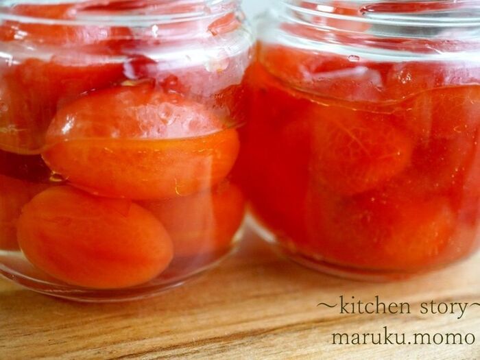 漬ける前と漬けた後